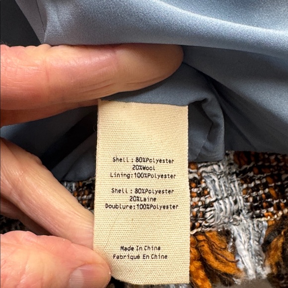 L'AGENCE Women's Plaid Tweed Blazer - Brown and blue
Size 8 - Picture 4 of 10